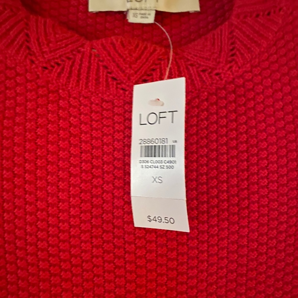 Red Loft sweater